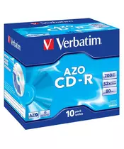 VERBATIM CD-R AZO Crystal (10pcs) JEWEL BOX