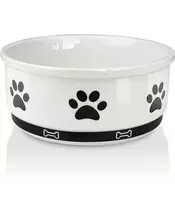Ceramic Antislip Bowl white for Dog