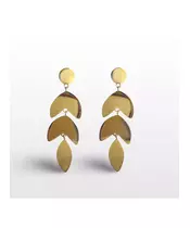 Long Leaf Earrings - High quality Stainless Steel Gold Plated