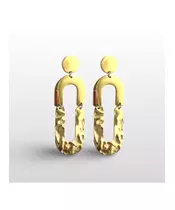 Hammered Earrings - High quality Stainless Steel Gold Plated