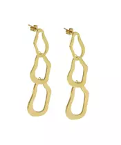 Irregular links Earrings - High quality Stainless Steel Gold Plated