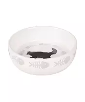 Porcelain Bowl with Cat 13.5cm