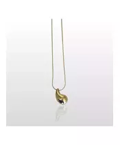 Pear-shaped Necklace - High Quality Stainless Steel & Gold Plated - Silver