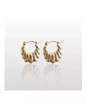 Wavy Hoops - High quality Stainless Steel & Gold Plated - Silver