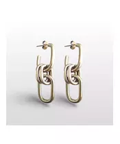 Multifunctional link chain Earrings - High quality Stainless Steel Gold Plated - Silver