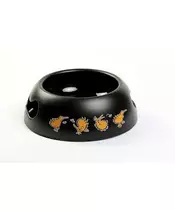 Kiwi Walker Black Bowl with Orange Medium