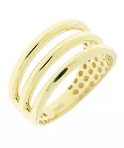 14K GOLD TRIPLE LINE RING