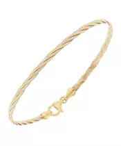 14K DOUBLE TONE GOLD BRACELET