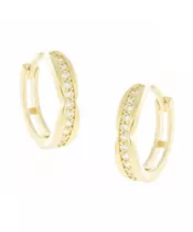 14K GOLD HOOP EARRINGS