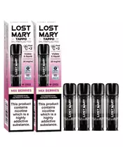 Πακέτο 4 x Lost Mary Tappo Ανταλλακτικά Prefilled Pods με Γεύση Mix Berries 2ml &#8211; 20mg Νικοτίνης