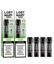 Πακέτο 4 x Lost Mary Tappo Ανταλλακτικά Prefilled Pods με Γεύση Double Apple 2ml &#8211; 20mg Νικοτίνης