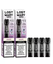 Πακέτο 4 x Lost Mary Tappo Ανταλλακτικά Prefilled Pods με Γεύση Grape 2ml &#8211; 20mg Νικοτίνης