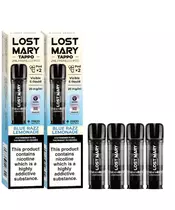Πακέτο 4 x Lost Mary Tappo Ανταλλακτικά Prefilled Pods με Γεύση Blue Razz Lemonade 2ml &#8211; 20mg Νικοτίνης