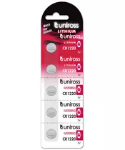 Uniross CR1220 Button Cell Lithium Battery 5pack