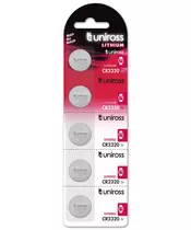 Uniross CR2320 Button Cell Lithium Battery (5pack)