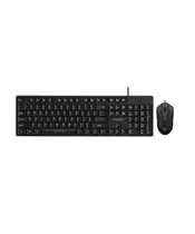 Alcatroz XPLORER C3300 Wired Keyboard & Mouse Black