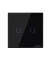 Sonoff T3 UK 2C WiFi Smart Wall Touch Switch Black