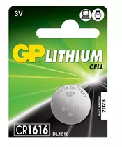 GP Lithium Button Cell CR1616 5-pack 656.776UK