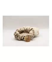 Beige thin Handmade Scrunchie