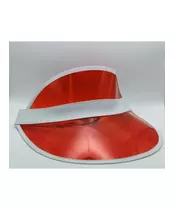 PVC Sunshade hat red