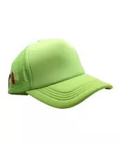 Street style neon green hat