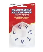 ACULIFE ROUND WEEKLY PILL REMINDER