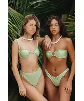 Ava Balconette Bikini Top In Melon