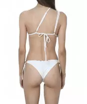 Kalisha triangle bikini bottom in branco
