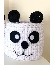 Knitted basket - Panda