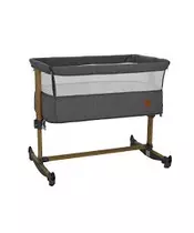 Baby Cot Side to Mom 2in1 Grey