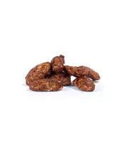 Honey Pecans with Carob Syrup