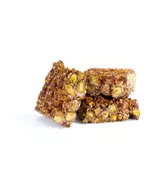 Pistachio Nut Brittle (with carob syrup)