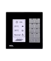 HDL Smart Panel Modern Series DLP Black M/DLP04.1-A2-48