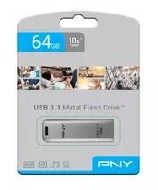 PNY Elite Steel USB 3.1 Stick 64GB