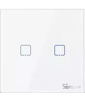 Sonoff T2EU2C-RF Smart Wall Touch Switch White (433MHz remote controller )