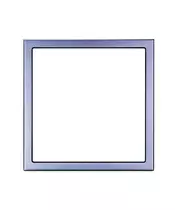 HDL Panel Frame Tile Series 1 Gang Space Gray MP1-EC/TILE.48