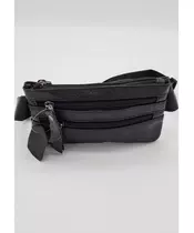 Migant Black leather waist bag 305