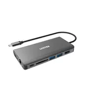 Unitek D1019A Type-C Hub USB3.1 with HDMI/VGA/GB/SD/PD100W