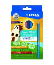 Lyra Super Ferby Χρωματικά Μολύβια Hangbox των 12