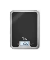 Izzy Black Mirror IZ-7004 Ψηφιακή Ζυγαριά Κουζίνας 1gr/10kg Μαύρη