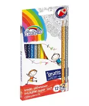 Color Pencils Soft-Triangular 12pcs Set + 2 Free