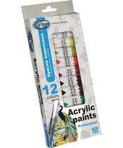 Acrylic paints,metal tubes 12col. *12ml / paper box