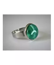 Green Malachite Natural Gemstone Ring