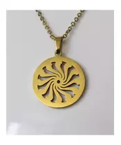 "Chic & Simple -Sun" Gold Color Necklace