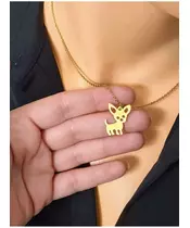 "Chic & Simple -Doggy" Gold Color Necklace