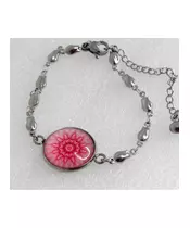 "Pink Sun" Chain Bracelet