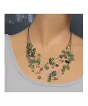 Multi-layers Necklace - Green Aventurine
