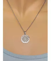 "Chic & Simple -Sun" Silver Color Necklace
