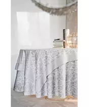 Blanc Des Vosges Ombelle Perle Tablecloth Napkin Set