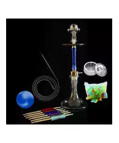 Hookah Marble Blue with Accessories